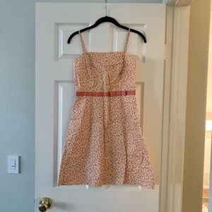 ABS Allen Schwartz Petites darling girly floral dress 4 4P cottagecore